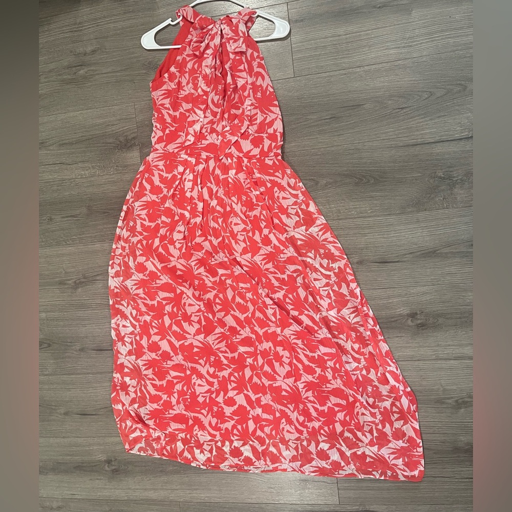 Ronni Nicole RN Studio Coral and White Floral Maxi Dress - Picture 2 of 4